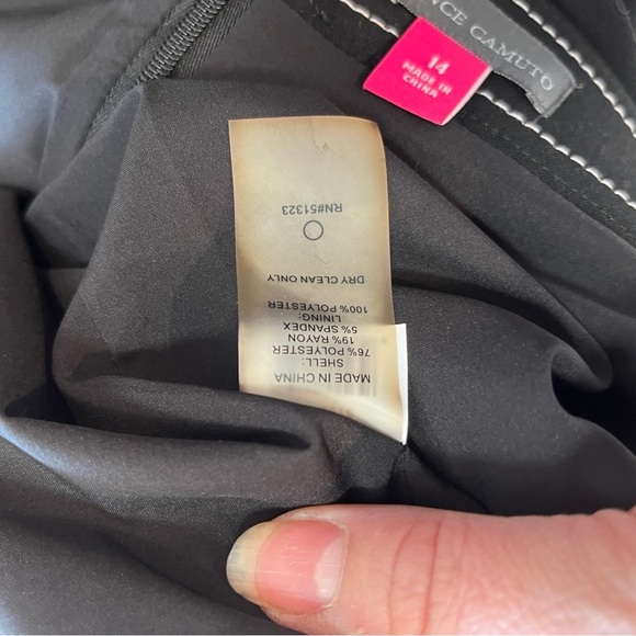 Vince Camuto Womens Black Faux Wrap Asymmetric Night Out Mini Skirt 14 NWT - Picture 12 of 15